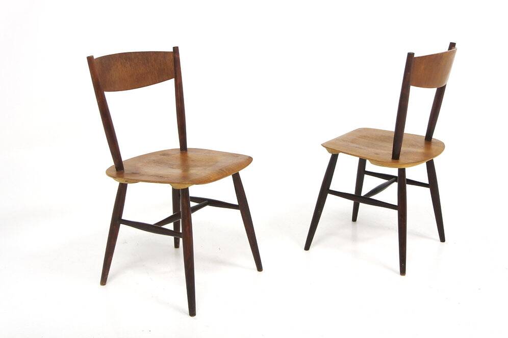 Set de 2 chaises scandinave "Fanett" par Ilmari Tapiovaara, Suède, 1960