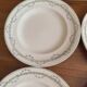 Set of 6 flat plates Longwy model Loridan – Antique earthenware from the late 19th to early 20th century.