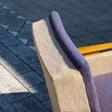 Vintage italian armchair bomrang armrest