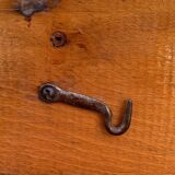 Old small stool - footrest with solid wood chest