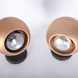 Pair of vintage LITA Eyeball wall lights, 1970s