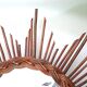 Vintage sun mirror - rattan / wicker - 1970