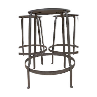 Set of 4 industrial stools