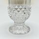 Arques crystal vase with diamond point pattern 60s 70s crystal vase