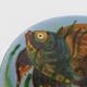 Decorative ceramic wall plate with fish decoration by Puigdemont.