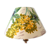 Abat-jour, toile Jouy vinytage botanique, fleurs