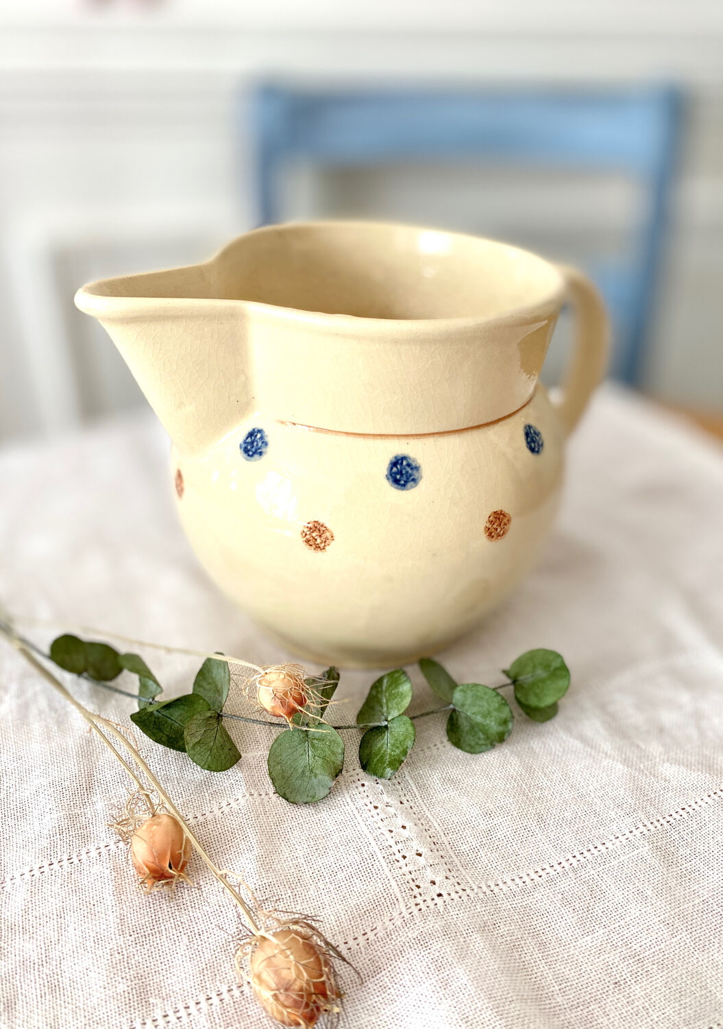 Set of 2 pitchers Sarreguemines