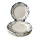 set of dessert plates in K&G Lunéville Iron Earth model "Angèle" late 19th century