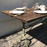 Old bistro table 6 people