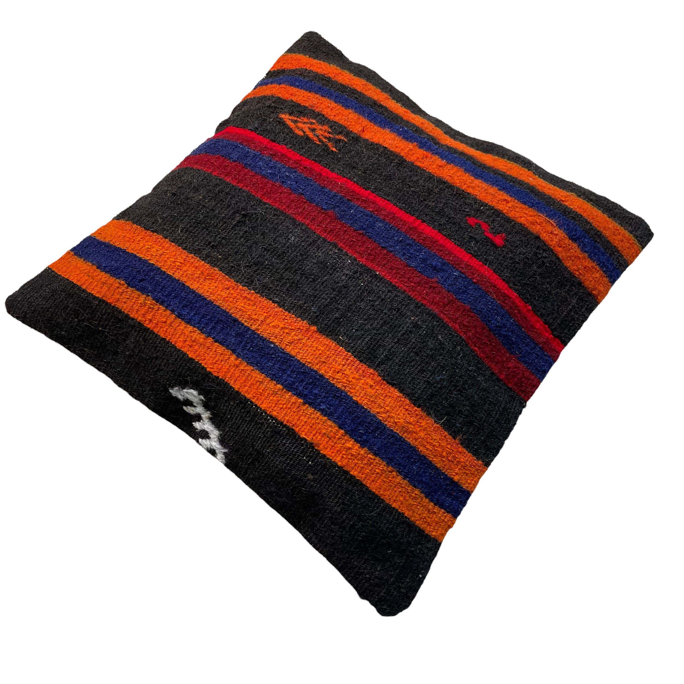 Housse de coussin kilim turc vintage, 40 x 40 cm