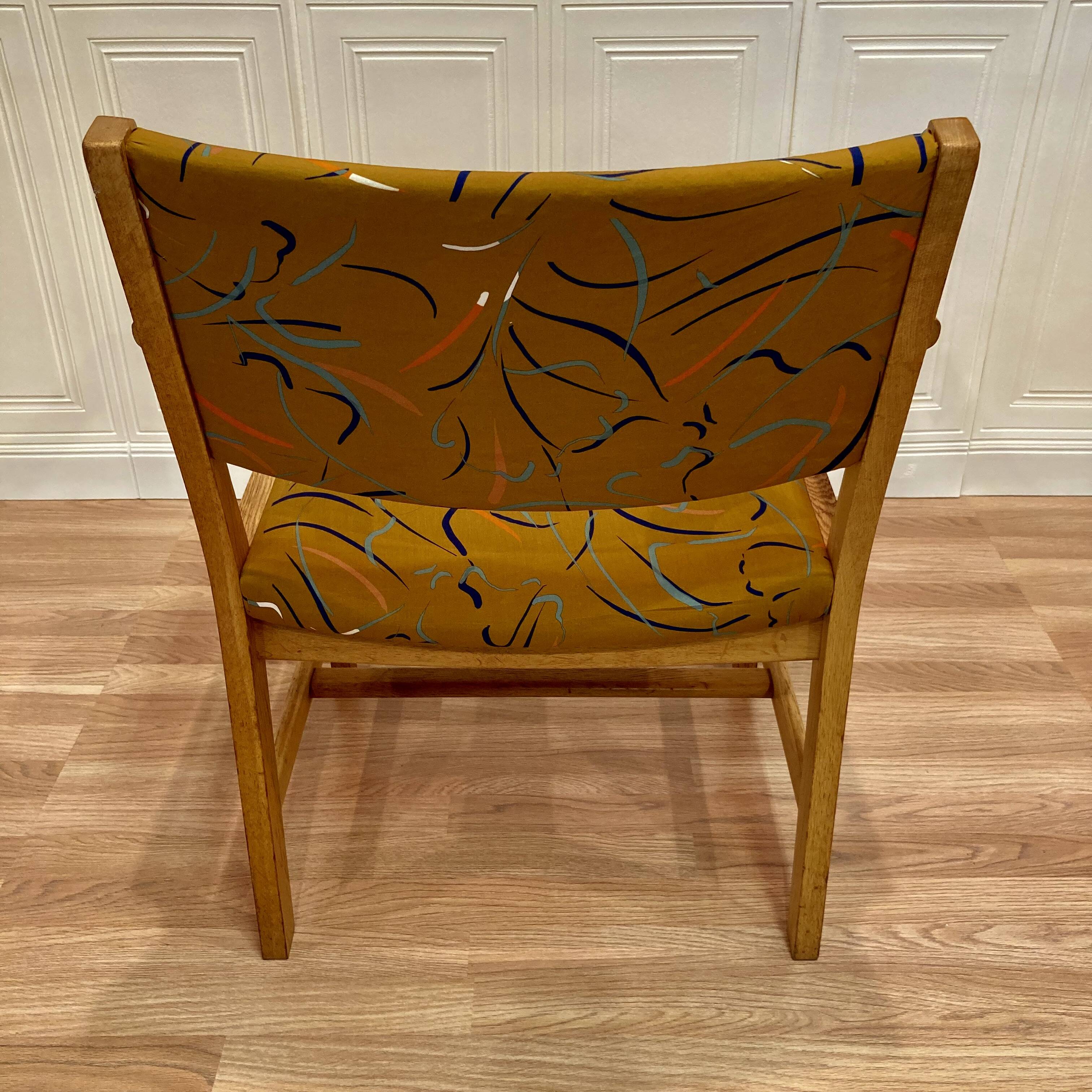 6 chairs stamped Hans Wegner "Scandinavian design" 1960.