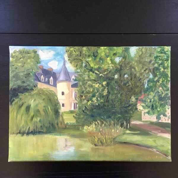 Tableau le château du lac