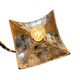 Nr. 1 Vintage industrial mirrored pendant light by Esla