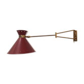 Wall lamp to double arms by René Mathieu to Lunel, 1950