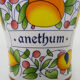 Ancien pot d'apothicaire, Anethum en céramique, année 70/80