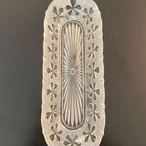 1 Elongated molded glass cup