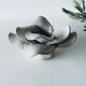 Ceramic flower candle holder signed