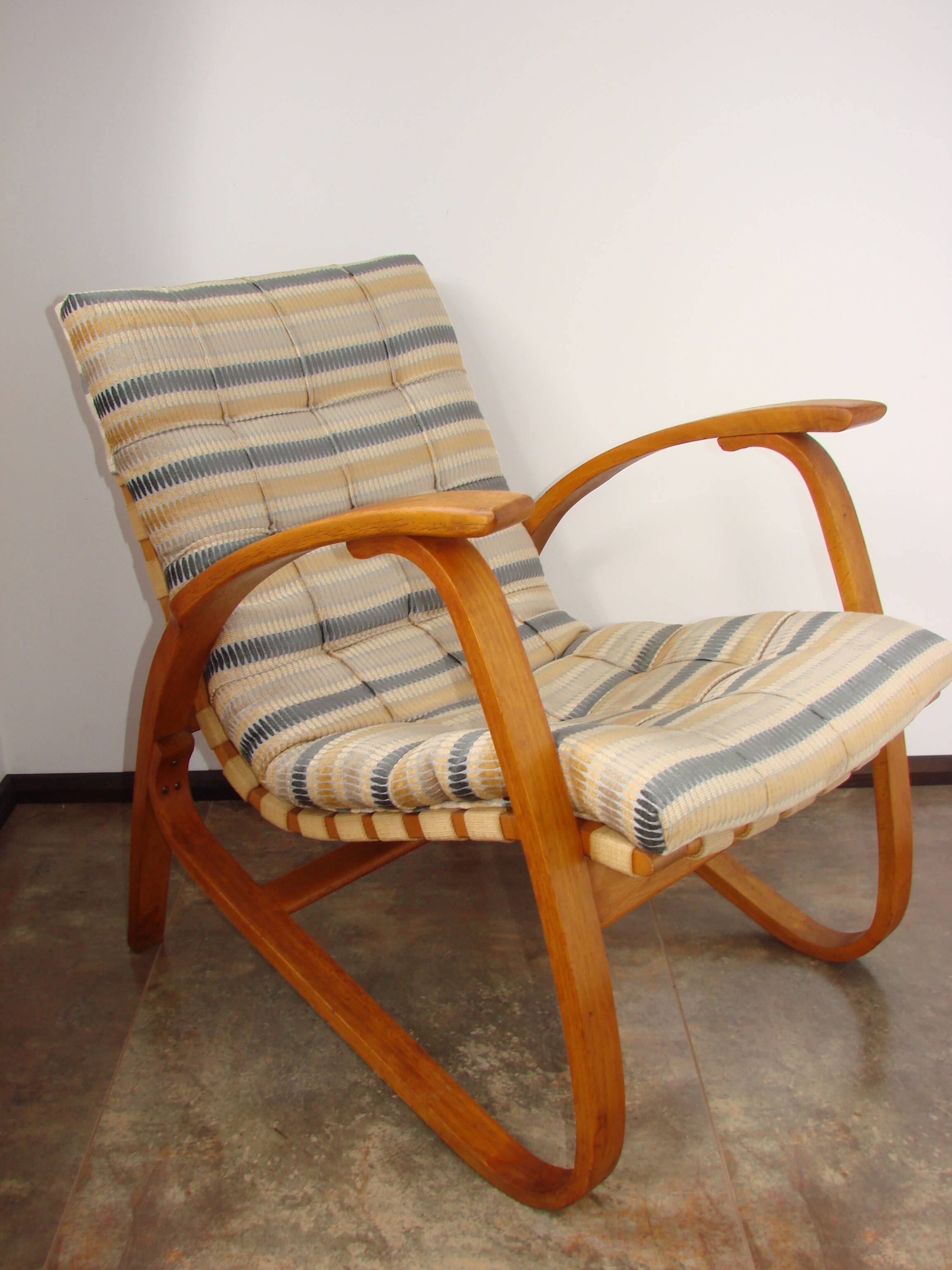 Jan Vaněk armchair, Závody Projekt, 1930s, Czechoslovak modernism