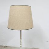 Bronze and white marble floor lamp 1960