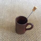 Series of 7 bamboo spoons