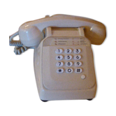 Telephone in bakelite touches, ivory color, vintage 1980, socotel model S63