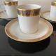 Trio of Limoges Sologne Porcelain Cups and Saucers