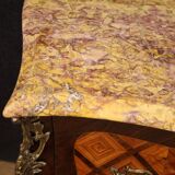 20th century French Louis XV style inlaid commode