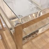 Glass and brass desk