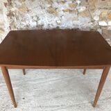 Scandinavian extension teak stretch table in butterfly ephardt by Meredew circa 60's