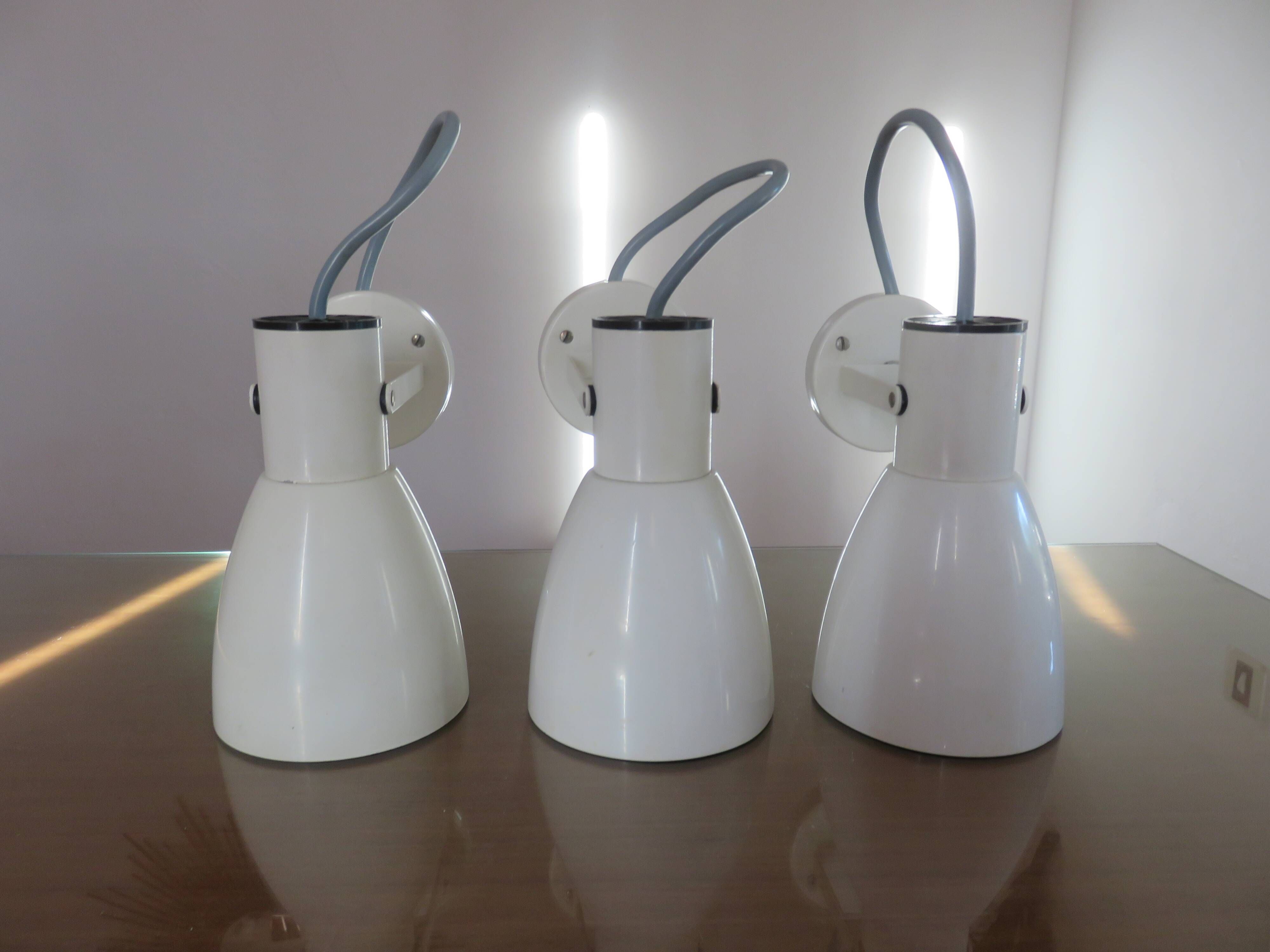 Series of 3 lita wall lights model 0550 france 60s 70s