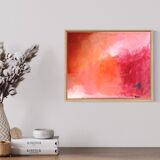 Peinture sur toile "lever du soleil "