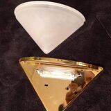 Pair of gilded art deco wall lights