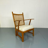 Vintage wicker armchair 1930s