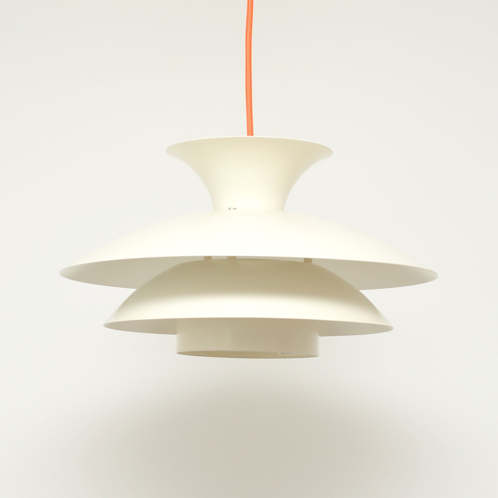 White Scandinavian lamp, 1970s