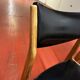Scandinavian wooden and leatherette chair