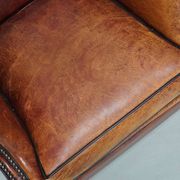 Vintage Dutch club chair in cognac leather, 1970s