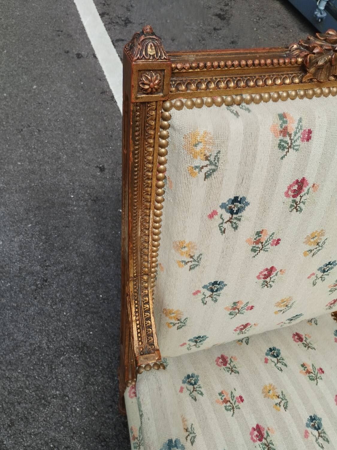 Pair of old Louis XVI style armchairs