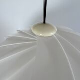 Harvey Guzzini Alicante Large White Acrylic Lamp with Sculptural Shape, 1960s