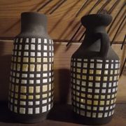 Duo of 70's ceramic vases