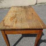 Country farmhouse table with 2 drawers