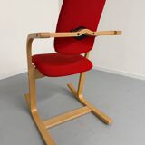 Stokke Varier Actulum red Scandinavian design rocking chair