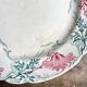 K&G Lunéville round dish in green and pink ironstone, "Roland" service