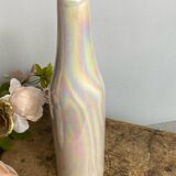 Ceramic vase, iridescent mother-of-pearl color