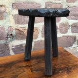 Vintage wooden farm stool