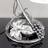 Wrought Iron Lamp, "Vine", Muller Frères Lunéville, Art Deco, c. 1930