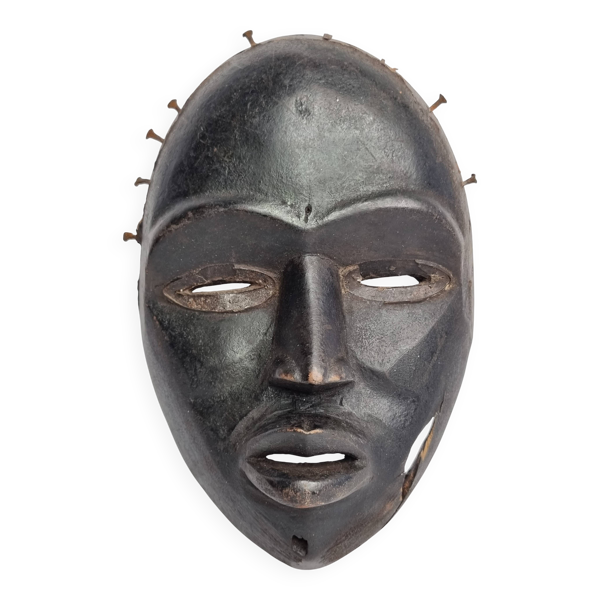Masque africain Dan Déanglé, Art tribal, Côte d’Ivoire, 23 cm, XXème — Beyit
