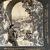 Old photography stereo, stereograph, luxury albumine 1903 Granada, Spain