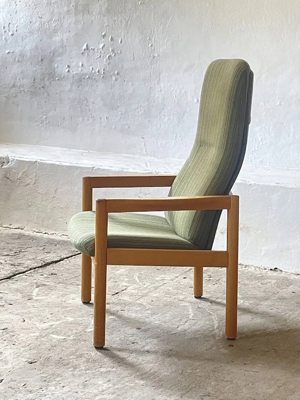 Scandinavian high-back lounge chair