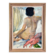 Seated Nude Painting, Oil On Canvas Signed, 1938, 20th Century