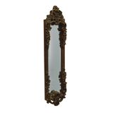 Mirror in a wooden frame, Italian design, 1960s, manufactured in Italy